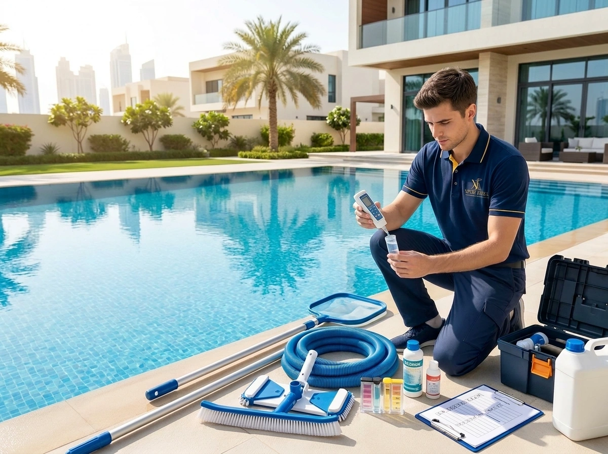 Swimming pool maintenance Dubai Sharjah XpertFixes